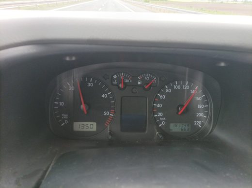 Licznik VW T4 przy ok. 150 km/h